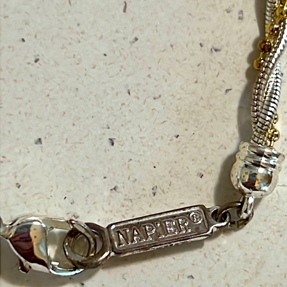 Vintage Napier Silver & Gold Bracelet. - Picture 3 of 5
